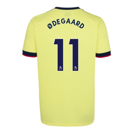 Camisola Arsenal Martin Odegaard 11 Equipamento Segundo 2021-2022 Manga Curta